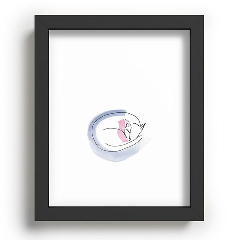 Jacqueline Maldonado Contour Line Cat Recessed Framing Rectangle