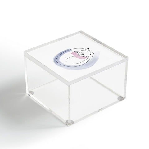 Jacqueline Maldonado Contour Line Cat Acrylic Box