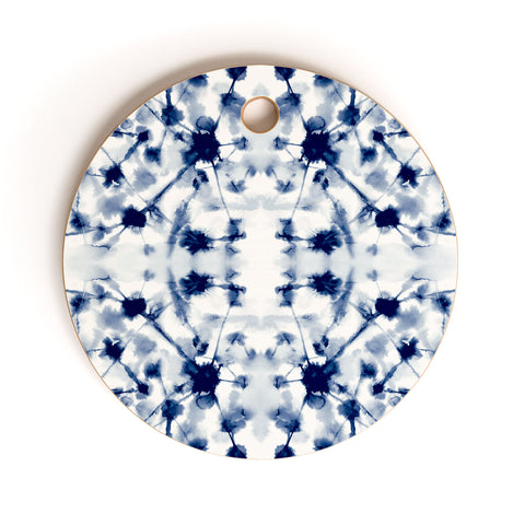Jacqueline Maldonado Cosmic Connections Blue Cutting Board Round