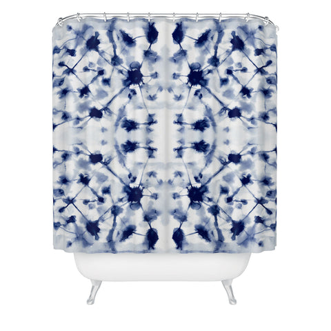 Jacqueline Maldonado Cosmic Connections Blue Shower Curtain