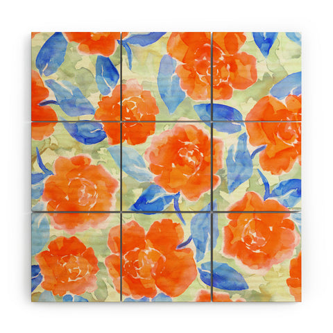 Jacqueline Maldonado Cottage Peonies Wood Wall Mural