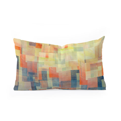 Jacqueline Maldonado Cubism Dream Oblong Throw Pillow