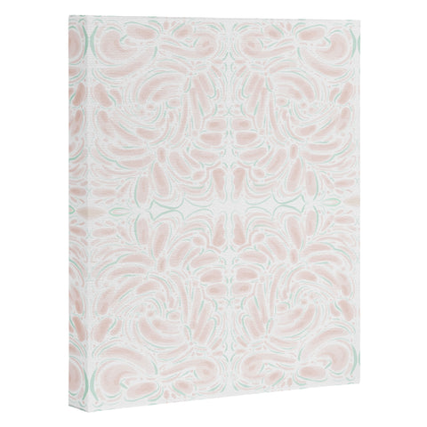 Jacqueline Maldonado Curve Blush Green Art Canvas
