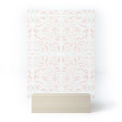 Jacqueline Maldonado Curve Blush Green Mini Art Print