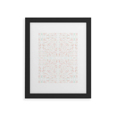 Jacqueline Maldonado Curve Blush Green Framed Art Print