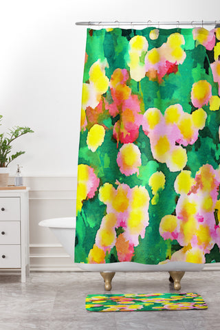 Jacqueline Maldonado Daisy Patch Shower Curtain And Mat