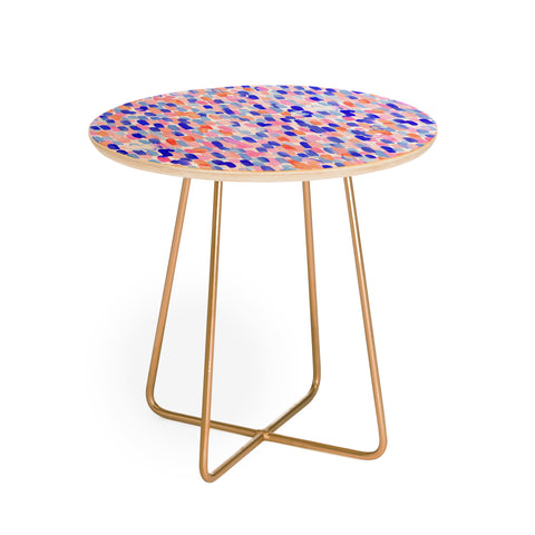 Jacqueline Maldonado Delight Blue Orange Round Side Table