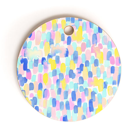 Jacqueline Maldonado Delight Pastel Cutting Board Round