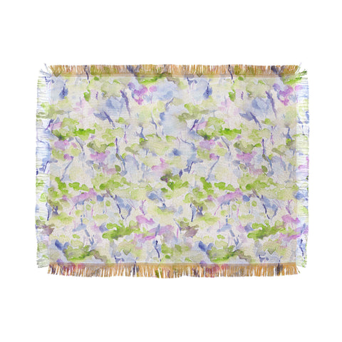 Jacqueline Maldonado Divine Feminine Green Throw Blanket