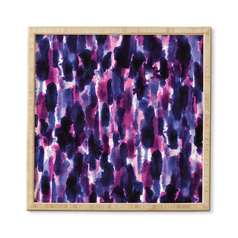 Jacqueline Maldonado Downpour Purple Framed Wall Art