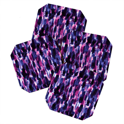 Jacqueline Maldonado Downpour Purple Coaster Set