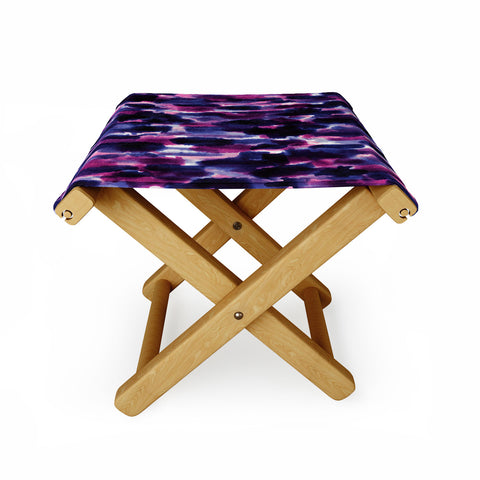 Jacqueline Maldonado Downpour Purple Folding Stool