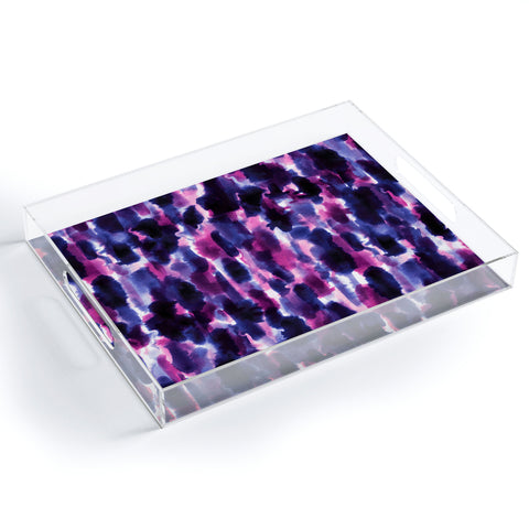 Jacqueline Maldonado Downpour Purple Acrylic Tray
