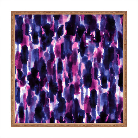 Jacqueline Maldonado Downpour Purple Square Tray