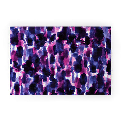 Jacqueline Maldonado Downpour Purple Welcome Mat