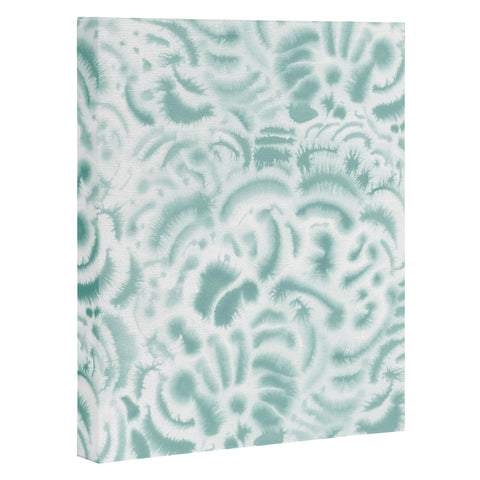 Jacqueline Maldonado Dye Curves Blue Surf Art Canvas