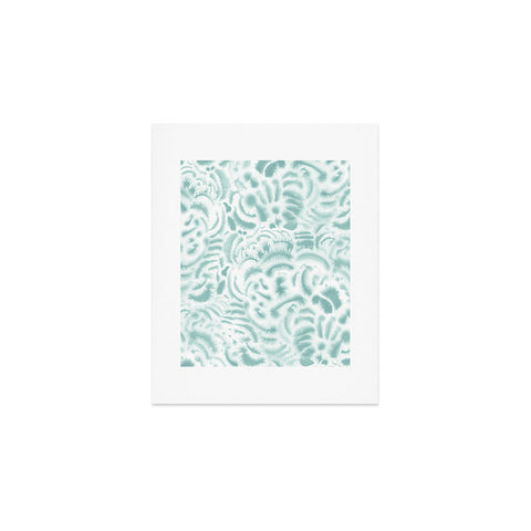 Jacqueline Maldonado Dye Curves Blue Surf Art Print