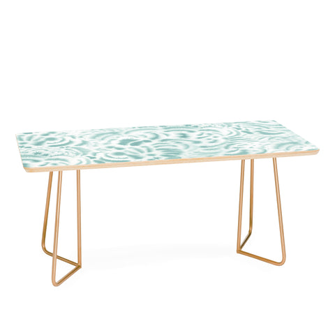 Jacqueline Maldonado Dye Curves Blue Surf Coffee Table