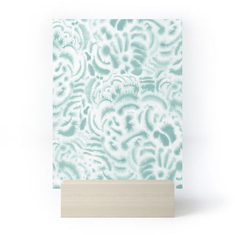 Jacqueline Maldonado Dye Curves Blue Surf Mini Art Print