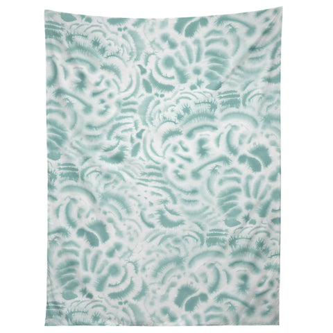 Jacqueline Maldonado Dye Curves Blue Surf Tapestry