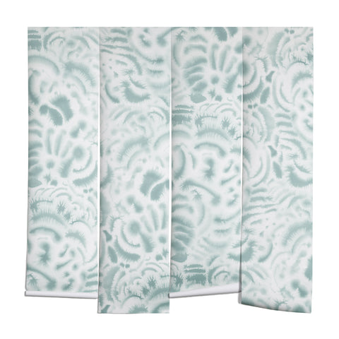 Jacqueline Maldonado Dye Curves Blue Surf Wall Mural