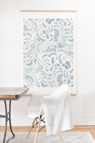 Jacqueline Maldonado Dye Curves Grey Art Print And Hanger