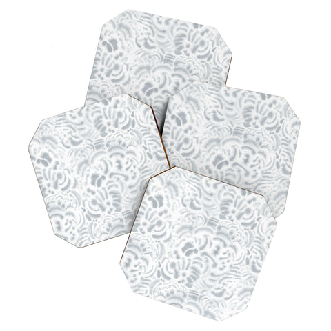 Jacqueline Maldonado Dye Curves Grey Coaster Set