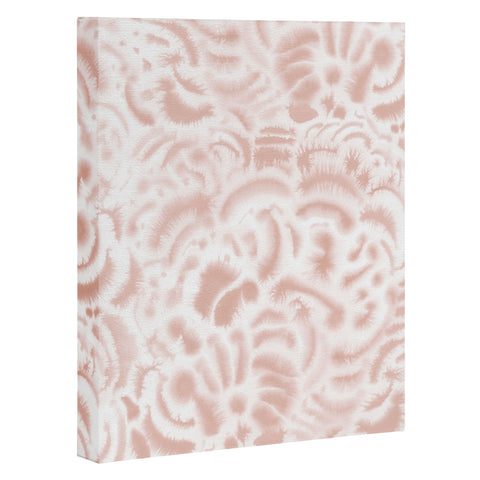 Jacqueline Maldonado Dye Curves Peach Beige Art Canvas
