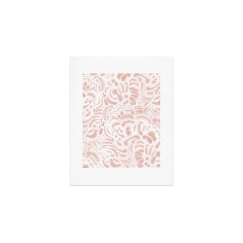 Jacqueline Maldonado Dye Curves Peach Beige Art Print