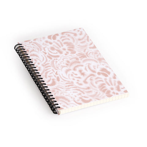 Jacqueline Maldonado Dye Curves Peach Beige Spiral Notebook