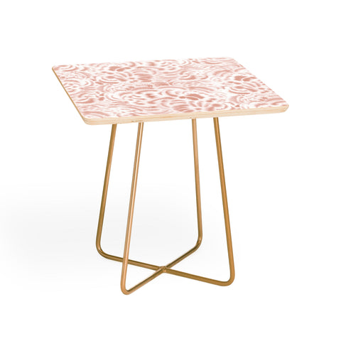 Jacqueline Maldonado Dye Curves Peach Beige Side Table