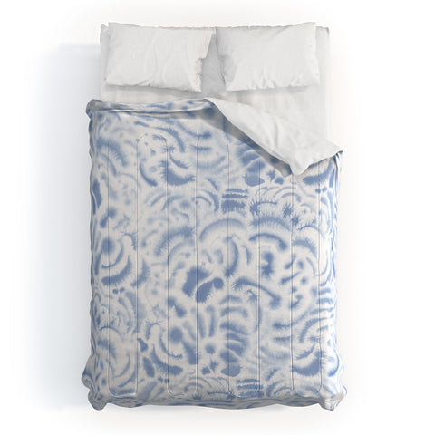 Jacqueline Maldonado Dye Curves Soft Blue Comforter
