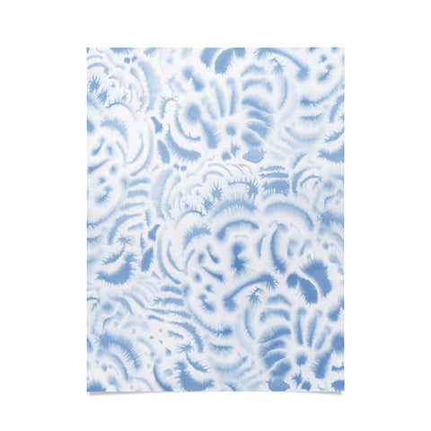 Jacqueline Maldonado Dye Curves Soft Blue Poster