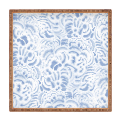 Jacqueline Maldonado Dye Curves Soft Blue Square Tray