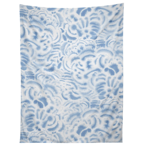 Jacqueline Maldonado Dye Curves Soft Blue Tapestry