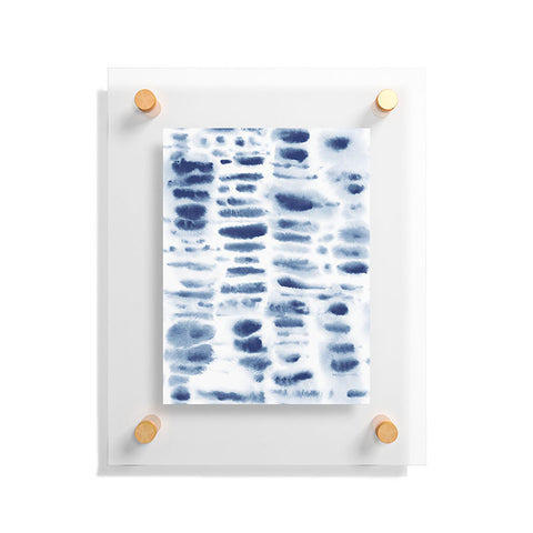 Jacqueline Maldonado Dye Dash Bizmark Blue Floating Acrylic Print