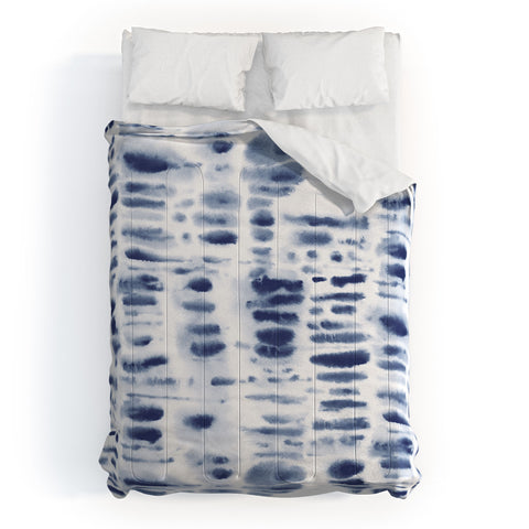 Jacqueline Maldonado Dye Dash Bizmark Blue Comforter