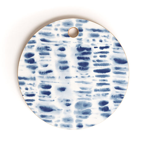 Jacqueline Maldonado Dye Dash Bizmark Blue Cutting Board Round