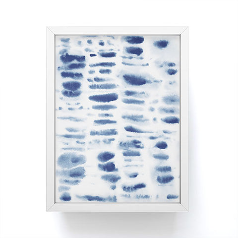 Jacqueline Maldonado Dye Dash Bizmark Blue Framed Mini Art Print