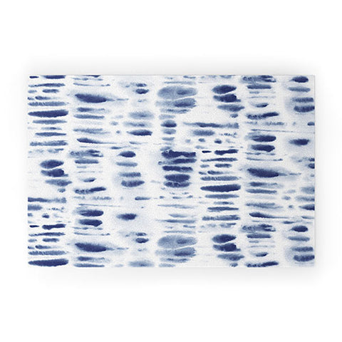 Jacqueline Maldonado Dye Dash Bizmark Blue Welcome Mat