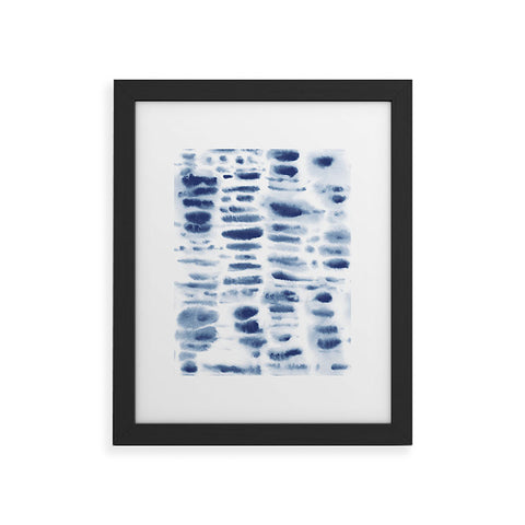 Jacqueline Maldonado Dye Dash Bizmark Blue Framed Art Print
