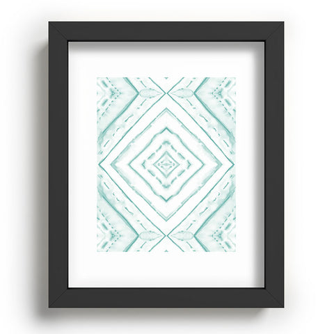 Jacqueline Maldonado Dye Dash Diamond light green Recessed Framing Rectangle