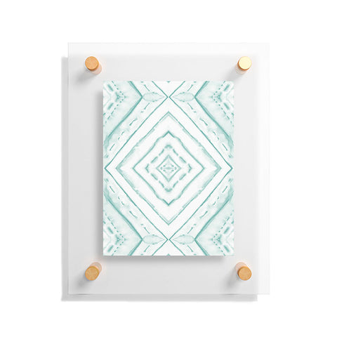 Jacqueline Maldonado Dye Dash Diamond light green Floating Acrylic Print