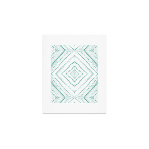Jacqueline Maldonado Dye Dash Diamond light green Art Print