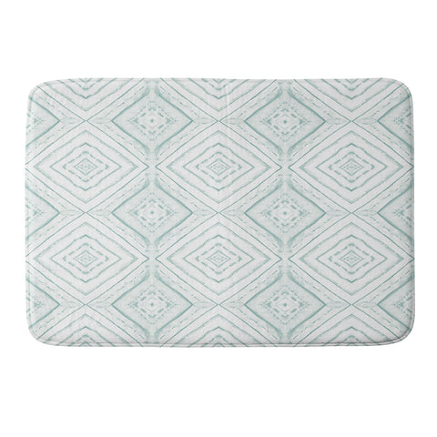 Jacqueline Maldonado Dye Dash Diamond light green Memory Foam Bath Mat
