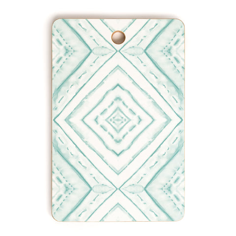 Jacqueline Maldonado Dye Dash Diamond light green Cutting Board Rectangle