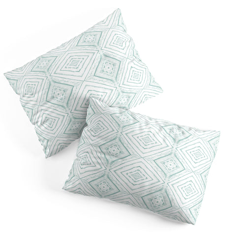 Jacqueline Maldonado Dye Dash Diamond light green Pillow Shams