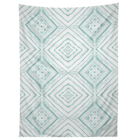 Jacqueline Maldonado Dye Dash Diamond light green Tapestry