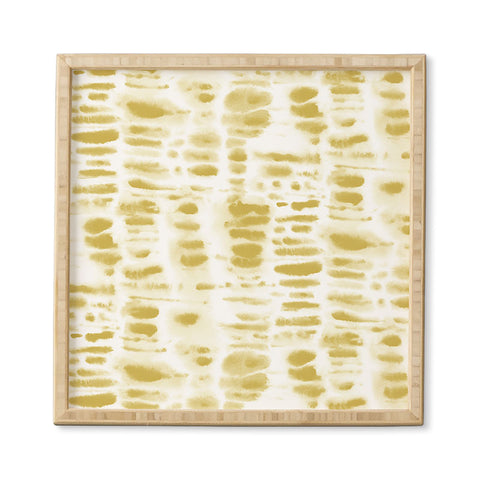 Jacqueline Maldonado Dye Dash Mustard Putty Framed Wall Art