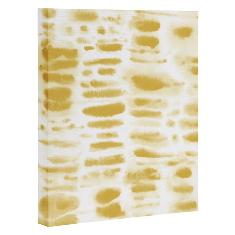 Jacqueline Maldonado Dye Dash Mustard Putty Art Canvas